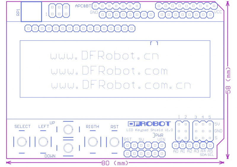 Arduino LCD KeyPad Shield :: Micro JPM