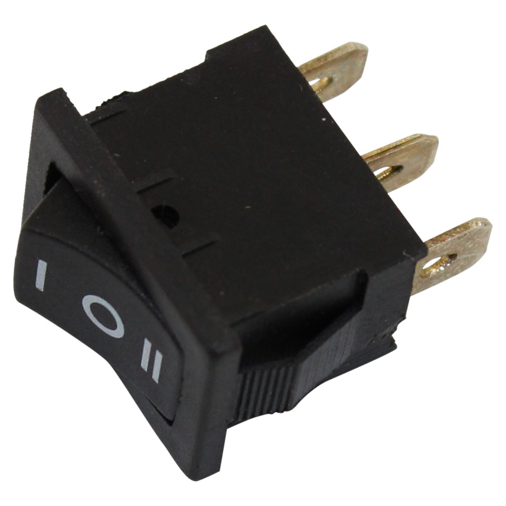 EC-2507 Rocker Switch Black ON-OFF-ON SPDT 6A @ 250VAC Panel Mount ...